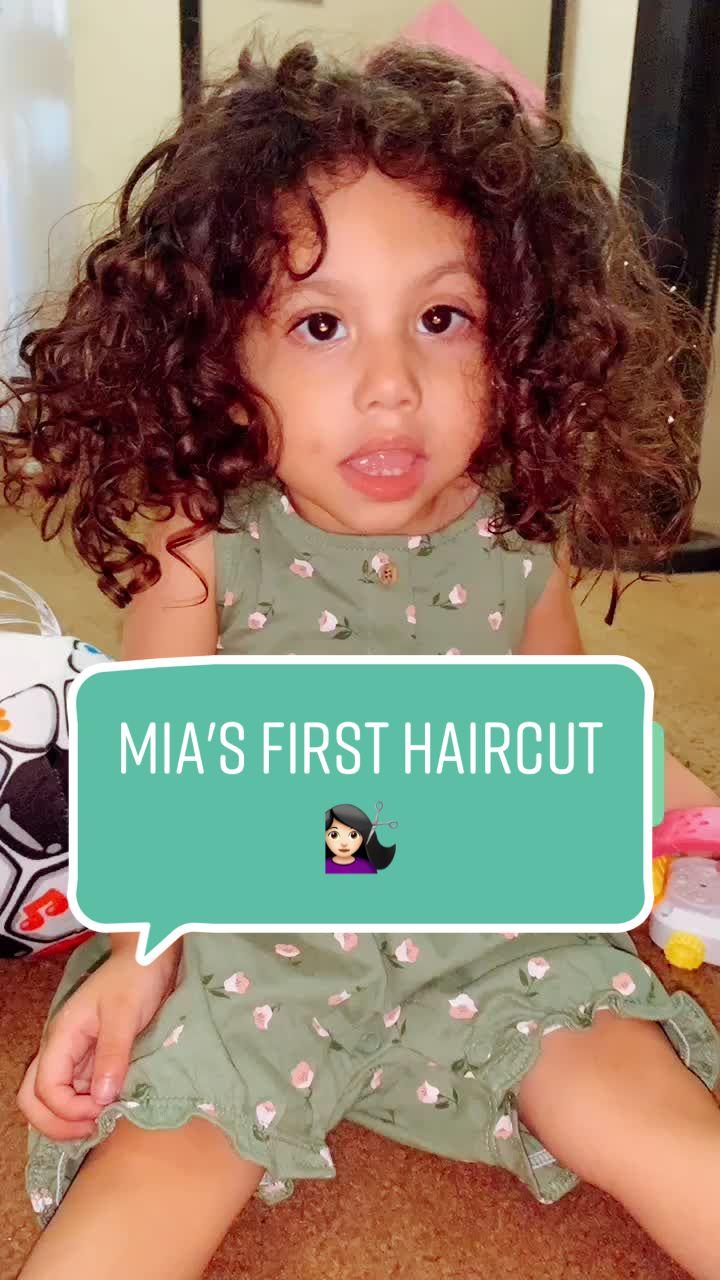 Ny daughters first haircut 💇🏻‍♀️ before and after