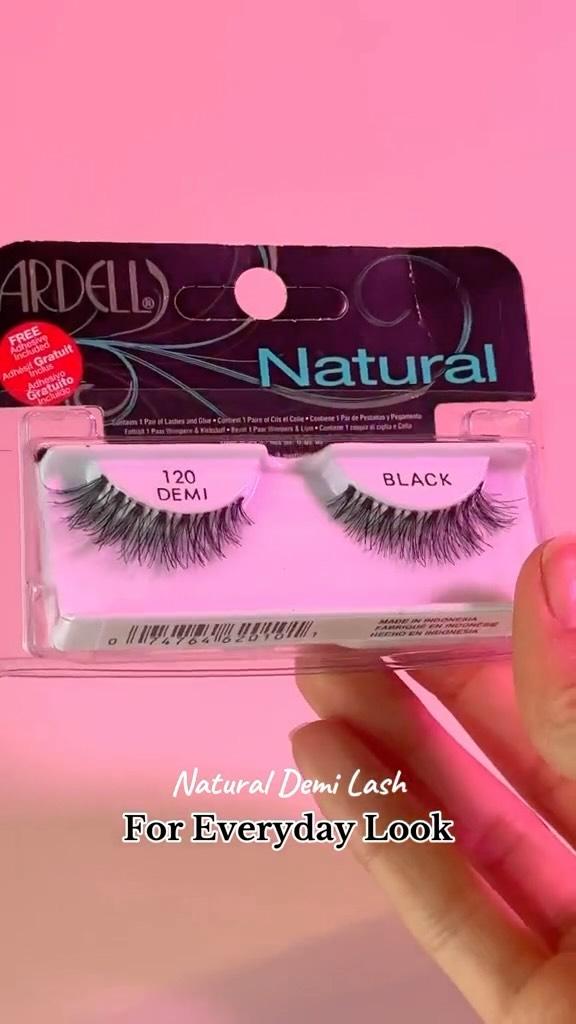 class="content__text"Elevate your lash game with Ardell's Natural Demi Lashes! Hand-knotted and feathered for that flawless, natural look. Easy application, comfy wear, and reusable for up to three weeks. The perfect go-to for a bold glam! 😍
