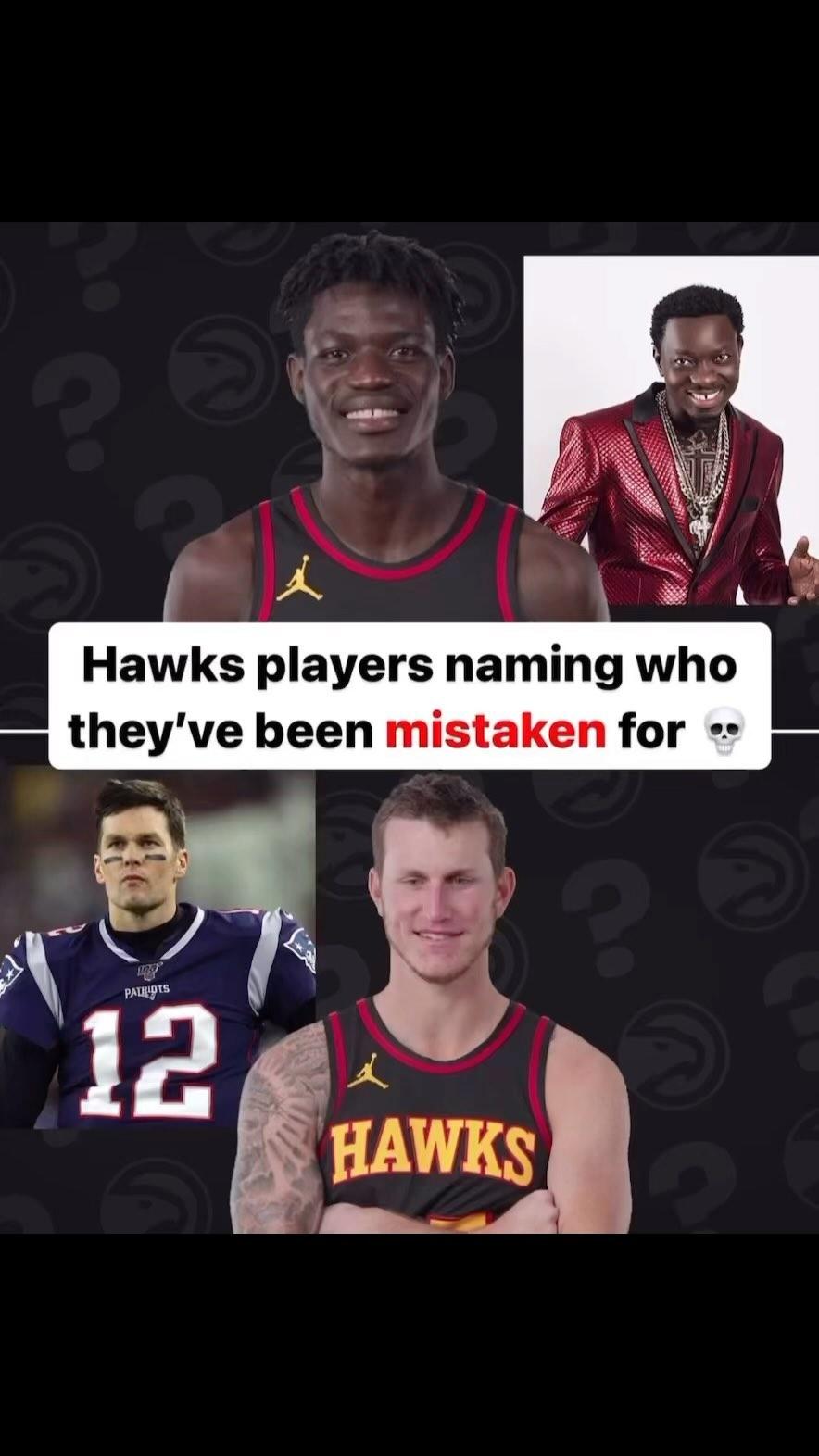 I’m sure every African athlete gets called Michael Blackson, first guy looks more like the Weekend on a weekday, other guy looks like Tom Brady with a concussion and one looks like a dehydrated Gronkowski 😂 😂 😂