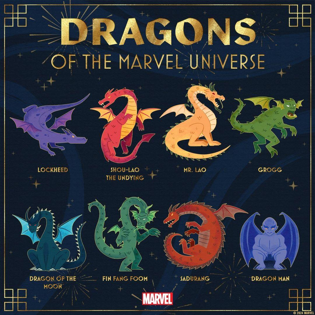 To ring in the Year of the Dragon this #LunarNewYear, read up on these dragons of the Marvel Universe on Marvel.com! 🐉