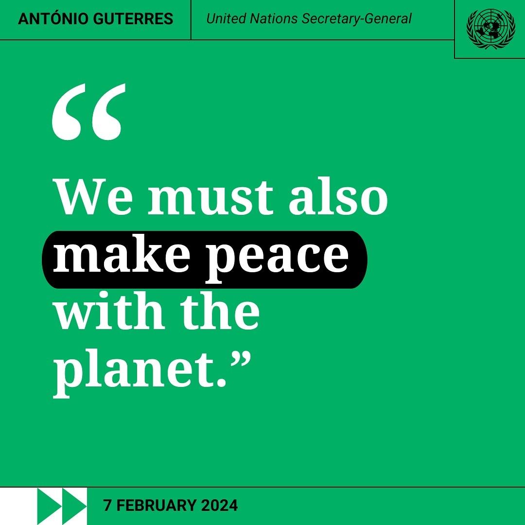 According to @unitednations Secretary-General @antonioguterres, there isn’t a moment to lose. We need to #ActNow to save our home and drive forward #GlobalGoals for a just, equitable, and sustainable future for all. Link in bio to learn more.