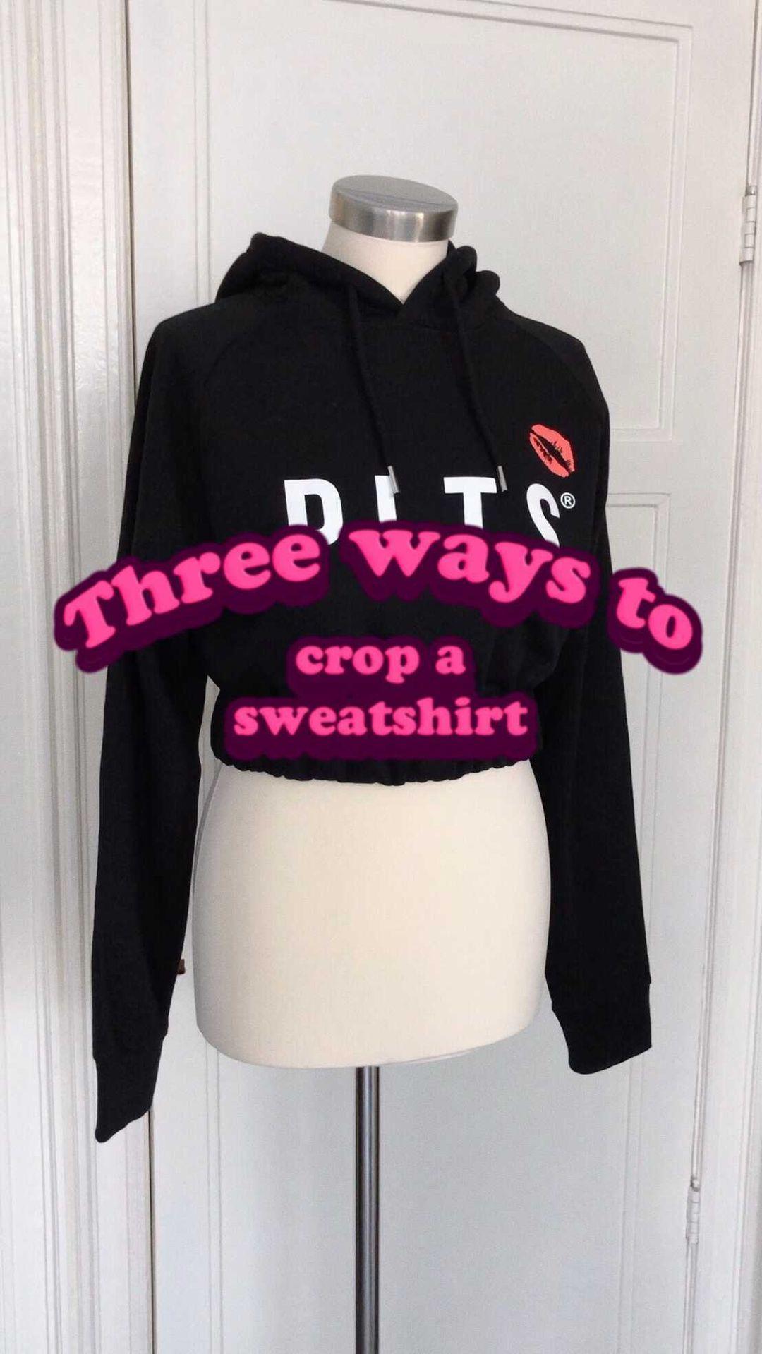 I always get asked if my cropped hoodies/sweatshirts came like that or if I cut them myself so for this new DIY, I wanted to use my @plts_studios hoodies and share with you three different techniques to do it. Some are easier than others but they are all super doable. I just think cropped is sexier, what do you think? Also let me know which one was your favorite? 1,2 or 3? &amp; if you also want one of these, make sure to shop the PLTS merch on their website! 🥊 #diy #howto #pltstyle