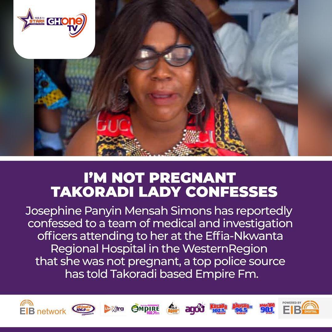 I’m not pregnant - Takoradi lady confesses 

#StarrNews