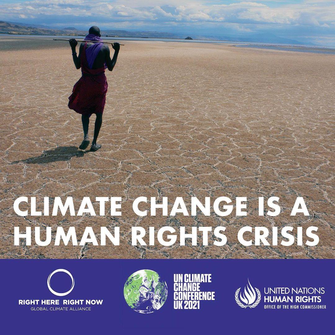 Join the Right Here, Right Now - Global Climate Alliance and global partner @UNHumanRights in calling for the UN Climate Change Conference in Glasgow @COP26 to treat #ClimateChange as the #HumanRights crisis it is! The homes, lands, health – even lives of those most affected by climate change are at risk. By working together and supporting inclusive rights-based climate action for people and the planet, we can realize a better, more sustainable future for all. Cuidemos de nuestro planeta 🌎