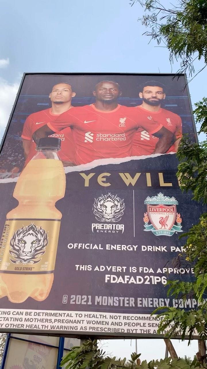 Tag me wherever you see a Billboard for Predator Energy Drink and I might have a gift for you. Merry Christmas to you all
#YeWild
#PredatorLiverpool
#PredatorLiverpoolGh