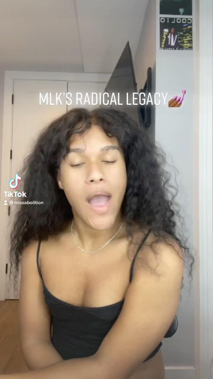 class="content__text"
 *REPOST*

My first TikTok, be kind :/ 
Today is really a holiday for ignorant old heads and white liberals who praise the whitewashed history that they’ve created. It’s a necessity to reclaim our MLK Day by teaching his legacy correctly and completely.

Follow my TikTok for more! @missabolition