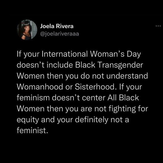 class="content__text"
 #internationalwomensday #blackwomenmatter #blacktranslivesmatter 
 