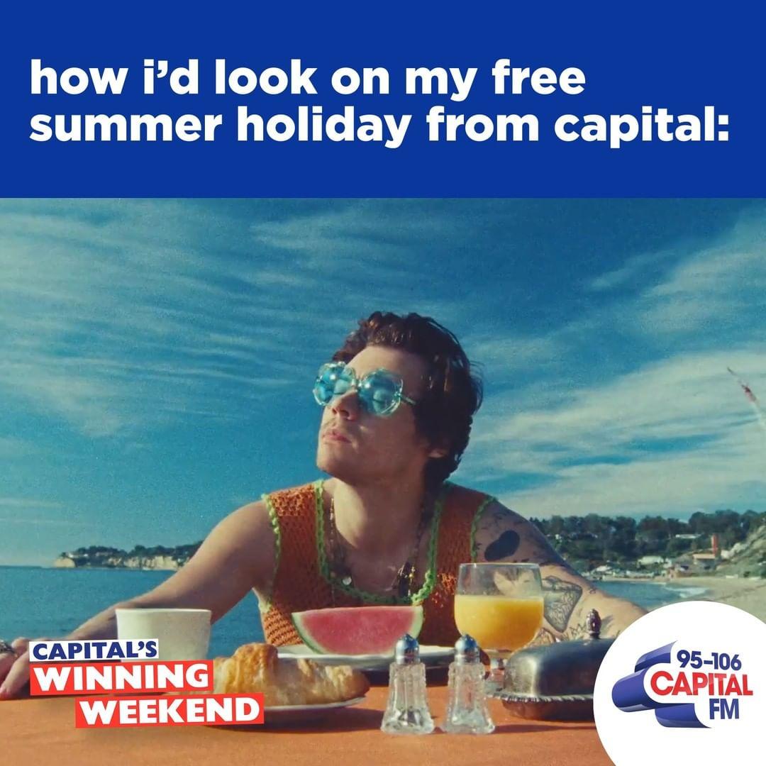 literally lapping up that sun 🥰 we're giving away sunshine city breaks all day on capital, listen in for your chance to win!!!