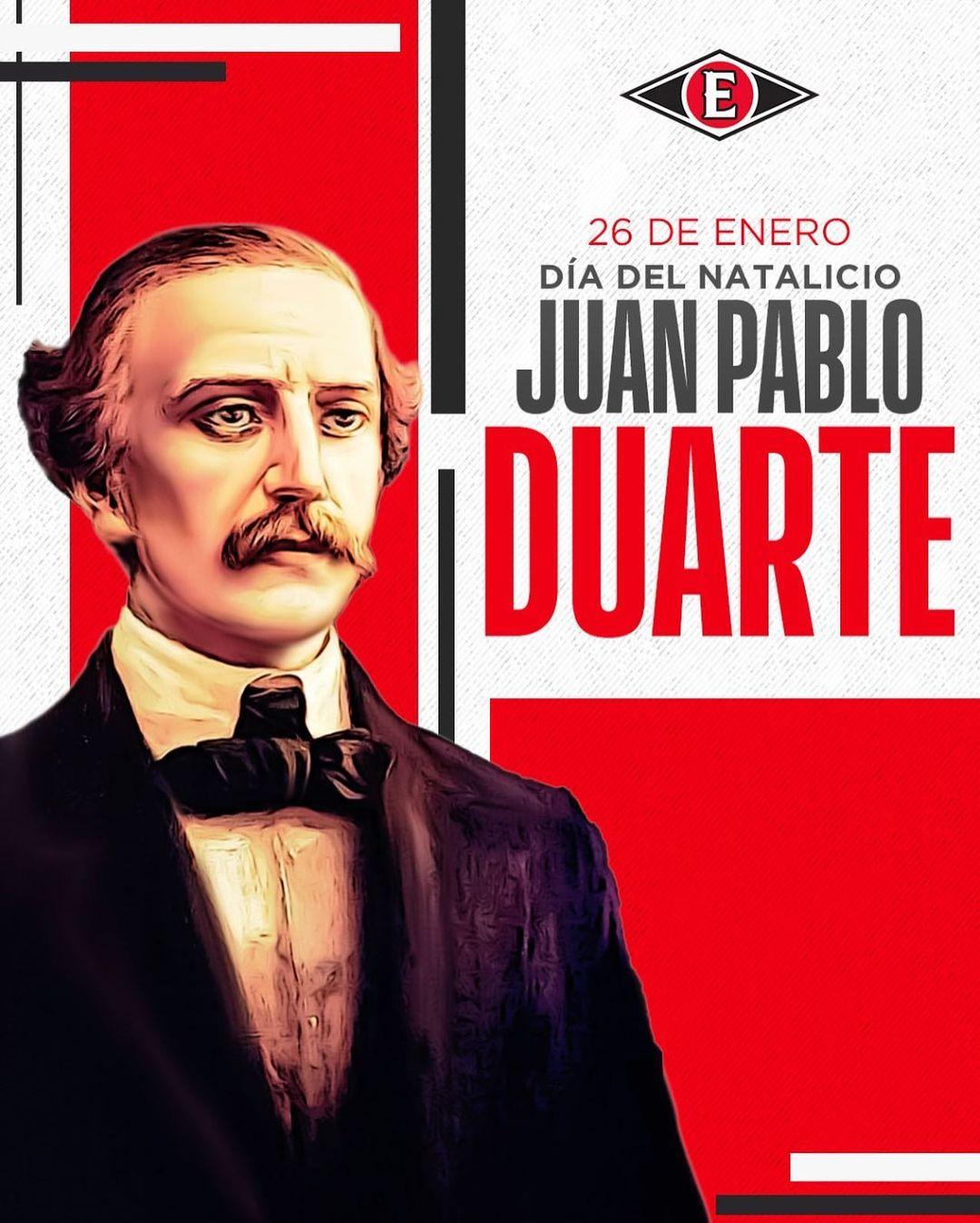 class="content__text"
 Hoy conmemoramos el 210 aniversario del natalicio de Juan Pablo Duarte, Padre de la Patria. 🦁🇩🇴 
 