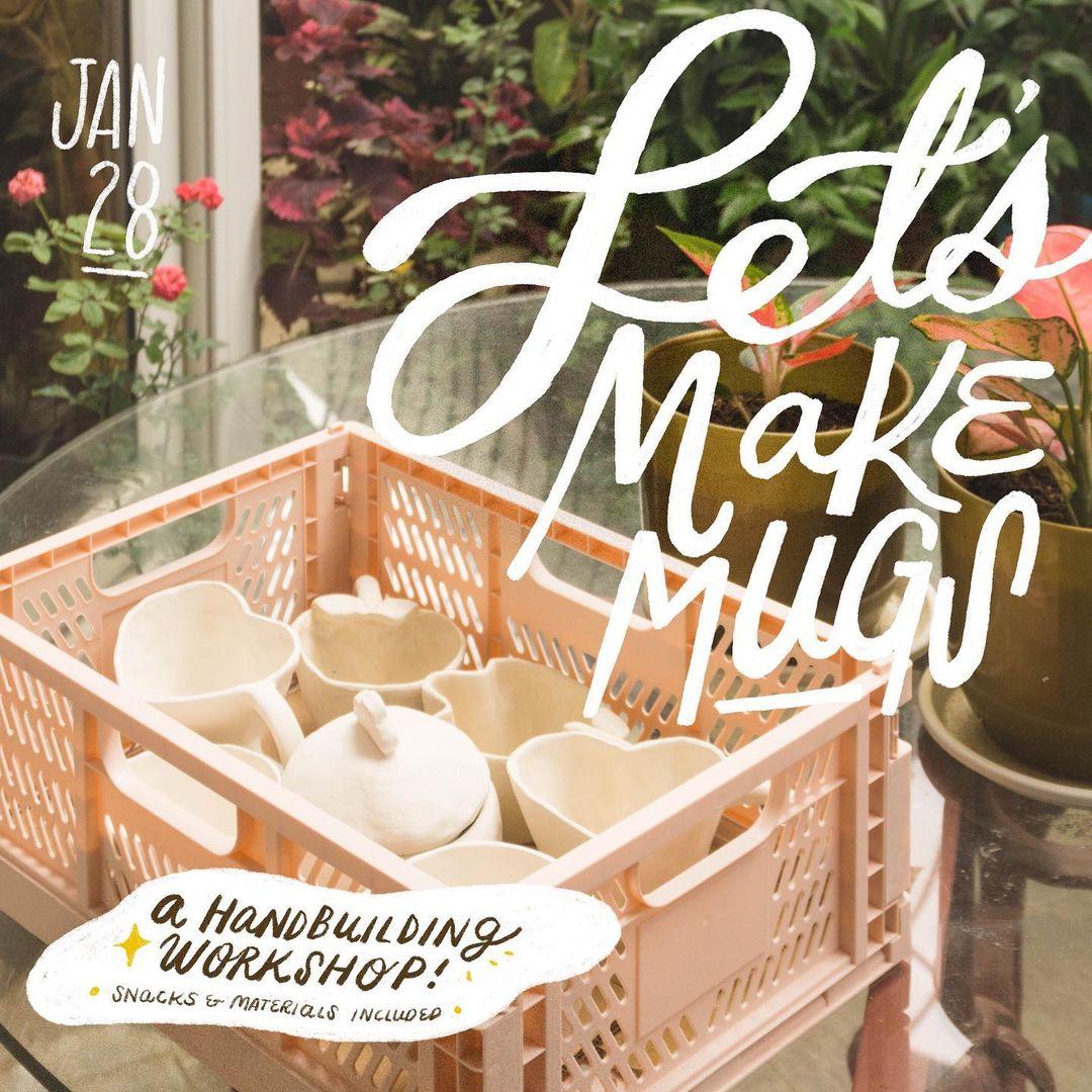 class="content__text"
 Let’s Make Mugs on January 28th 🏺

This is a basic handbuilding workshop. In this beginner-friendly 2.5hr session, you’ll design, craft, and paint your own mug! It’s face to face (yay!) and tools, materials, and snacks will be provided 💖 

More details are up on the site! Link in bio 🫶 Hope to see you there!! 
 