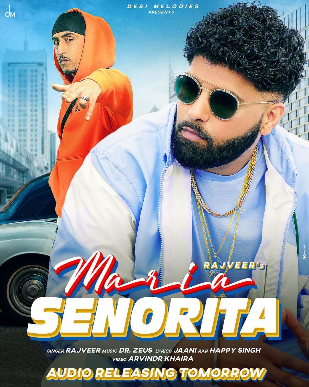 class="content__text"
 @rajveerofficial Brother is back..!!! #mariasenorita is releasing tomorrow..!! Give your love and support..!!! 🔥✨
@jaani777 @arvindrkhaira @drzeusworld @happysinghmusic @desimelodies 
 