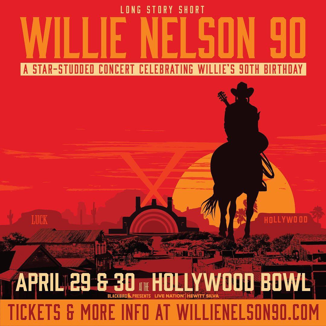 class="content__text"
 Honored to be part of @willienelsonofficial’s 90th birthday celebration at the @hollywoodbowl! Pre-sale begins this Thursday @ 10am PT. Visit http://willienelson90.com/presale and use code WILLIE90 to get your tickets. #WillieNelson90 
 