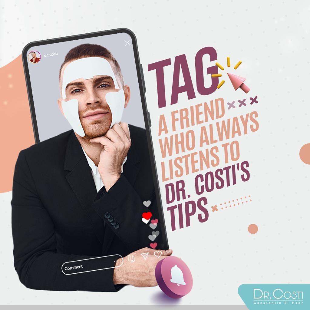 class="content__text"
 Tag a friend who always listens to #DrCosti Tips! 
 