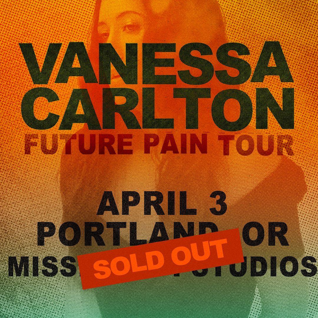 class="content__text"
 Vanessa’s show in Portland, OR on April 3 is sold out! Get tickets for the rest of the tour at the link in bio. 
 