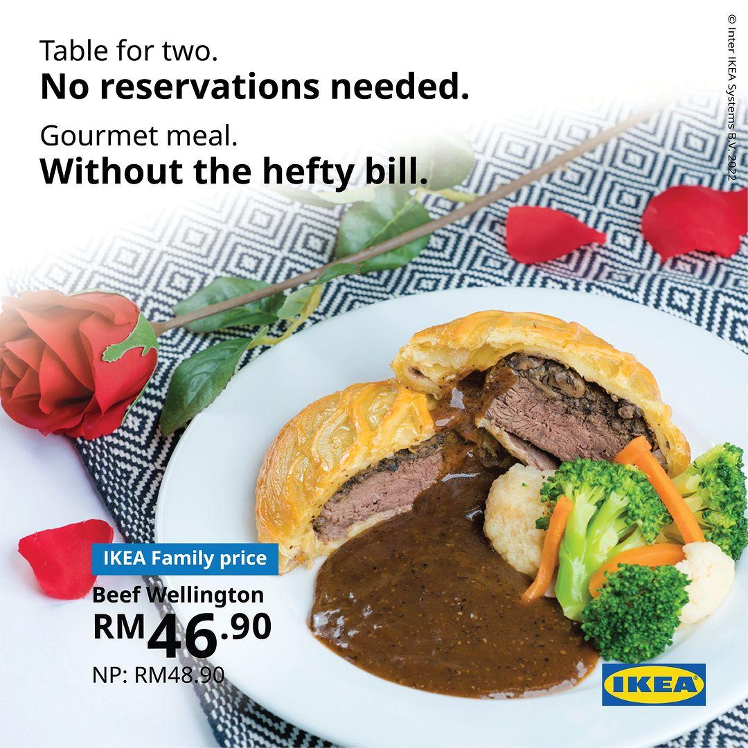 class="content__text"
 There’s more than one way to say ‘I love you’. 💕 Here at IKEA, we have our own three simple words: Delicious. Beef. Wellington. 

And it’s coming in hot from our very own Heaven’s Kitchen. 😉

An exclusive limited-time item for the month of February, treat your loved ones (or yourself!) to an exquisite culinary experience that’s accessible for everyone.

 #IKEAMalaysia 
 