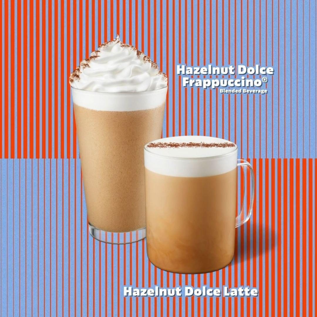 class="content__text"
 อร่อยกับ Hazelnut Dolce Latte อีกหนึ่งเครื่องดื่มใหม่ที่ผสมผสานช็อตเอสเพรสโซ่เข้มข้นกับซอสเฮเซลนัท โดลเช่และนม ตกแต่งด้านบนด้วยผงมอคค่า เลือกอร่อยเป็นแก้วโปรดได้ตลอดทั้งวันทั้งแบบร้อน เย็นและปั่นเลยนะคะ

ลิ้มลองเมนูใหม่ได้หลายช่องทาง ไม่ว่าจะสั่งล่วงหน้าผ่าน Mobile App แล้วแวะไปรับที่ร้าน, สั่งผ่าน Starbucks Delivery, ซื้อผ่าน Drive Thru รวมถึงแวะไปที่ร้านก็ได้เช่นกันค่ะ

 #FindYourUnwind 
 