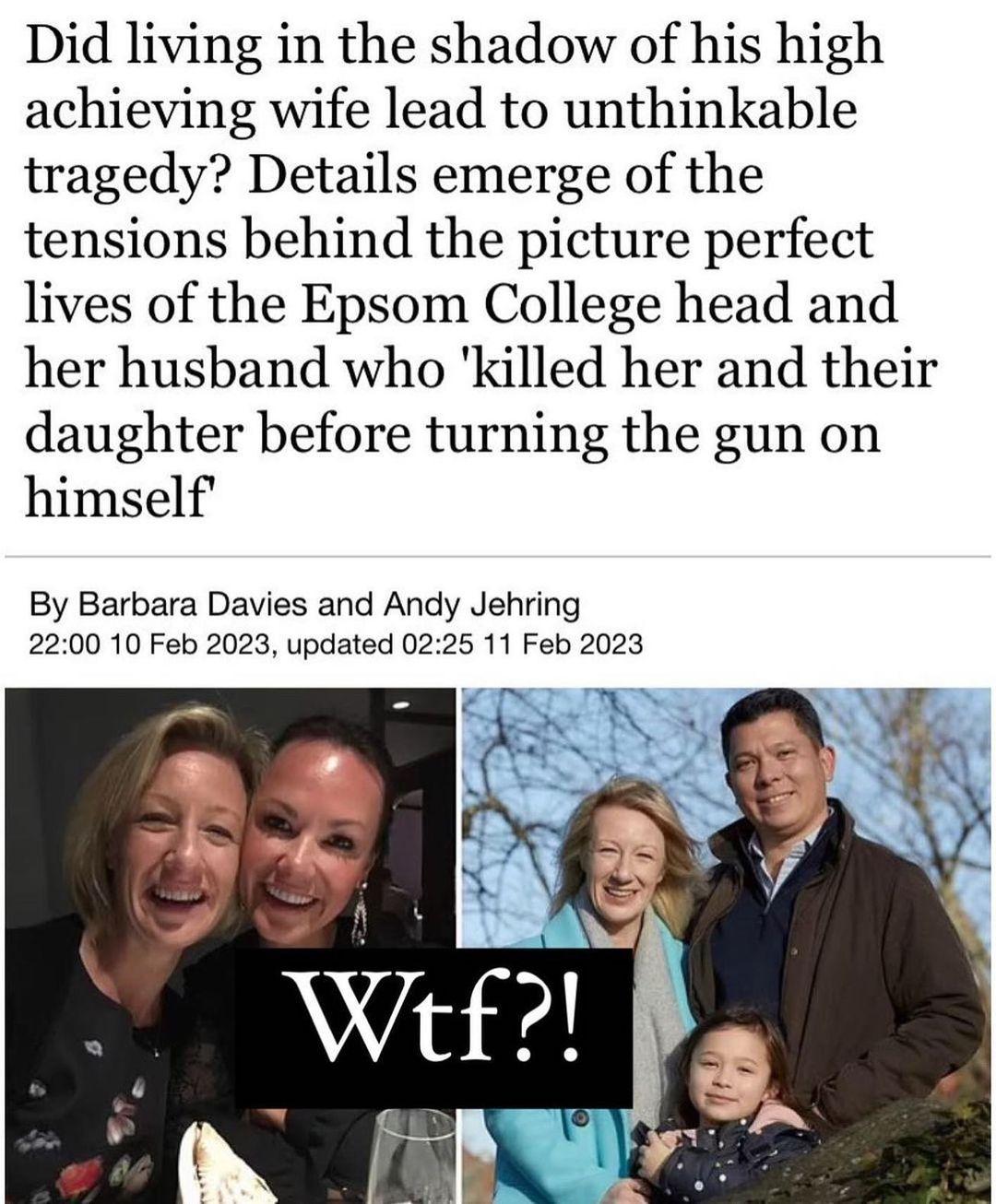 class="content__text"
 Another trash headline, like we need victim blaming!

Posted @withregram • @jameelajamil "Unstable violent man kills wife and daughter" is the only headline we needed. The implicit shaming and fear mongering around women's success in this newspapers choice of headline, is part of a pervasive messaging to hold women back. 

Men's violence against women is at epidemic levels. Leading with something the woman has done is so weird and inappropriate. It's so deliberate.

Go after all your dreams and stay away from people, especially men, who show signs of deep insecurity about that. 

Fuck this archaic and damaging messaging. 

"Tragedy..." FFS. It's cold blooded murder.

 #guiltyfeminist #guiltyfeministpodcast #theguiltyfeminist #deborahfranceswhite #dfw #feminismeverday #feministissues #feminismuk #feminismforall #sexuality #womenssafetymatters #womensafety #violenceagainstwomen 
 