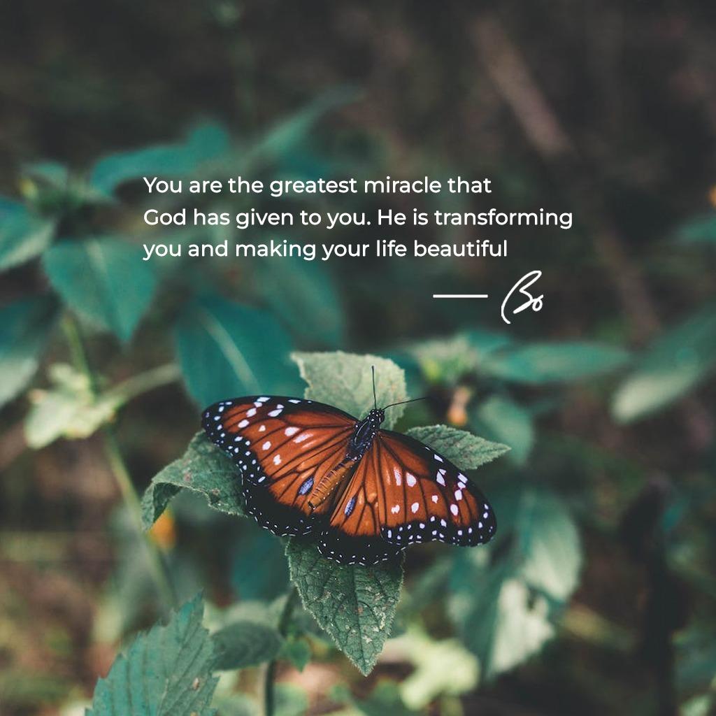 class="content__text"
 You are the greatest miracle that God has given to you. He is transforming you and making your life beautiful.

 #brotherbosanchez #bosanchez #bosanchezquotes 
 