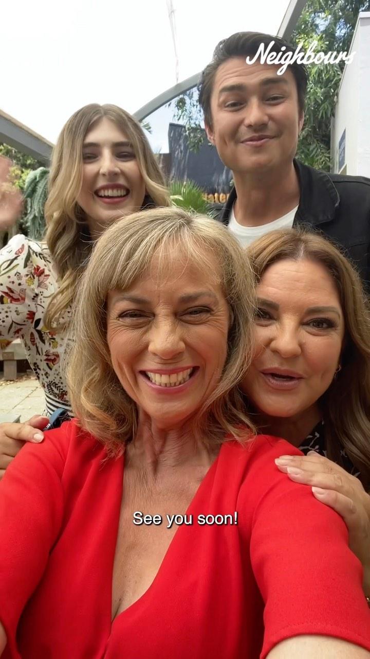 class="content__text"
 We’re so excited to announce that Annie Jones, Georgie Stone, Rebekah Elmaloglou and Tim Kano will be reprising their roles in the new episodes of #Neighbours later this year! 🎉✨ Plus we will have special guest appearances by Ian Smith, April Rose Pengilly &amp; Melissa Bell! 
 