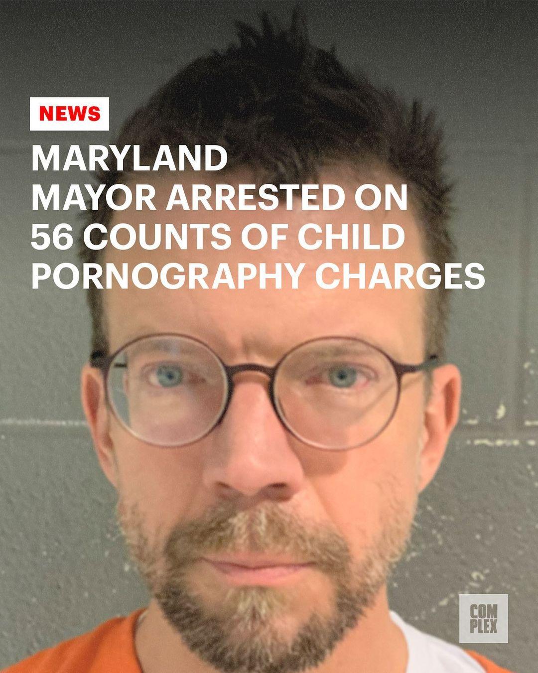 class="content__text"
 College Park, Maryland mayor Patrick Wojahn has been arrested on 56 counts of child pornography charges following a search at his home by authorities last month. Full story 🔗 link in bio. 
 