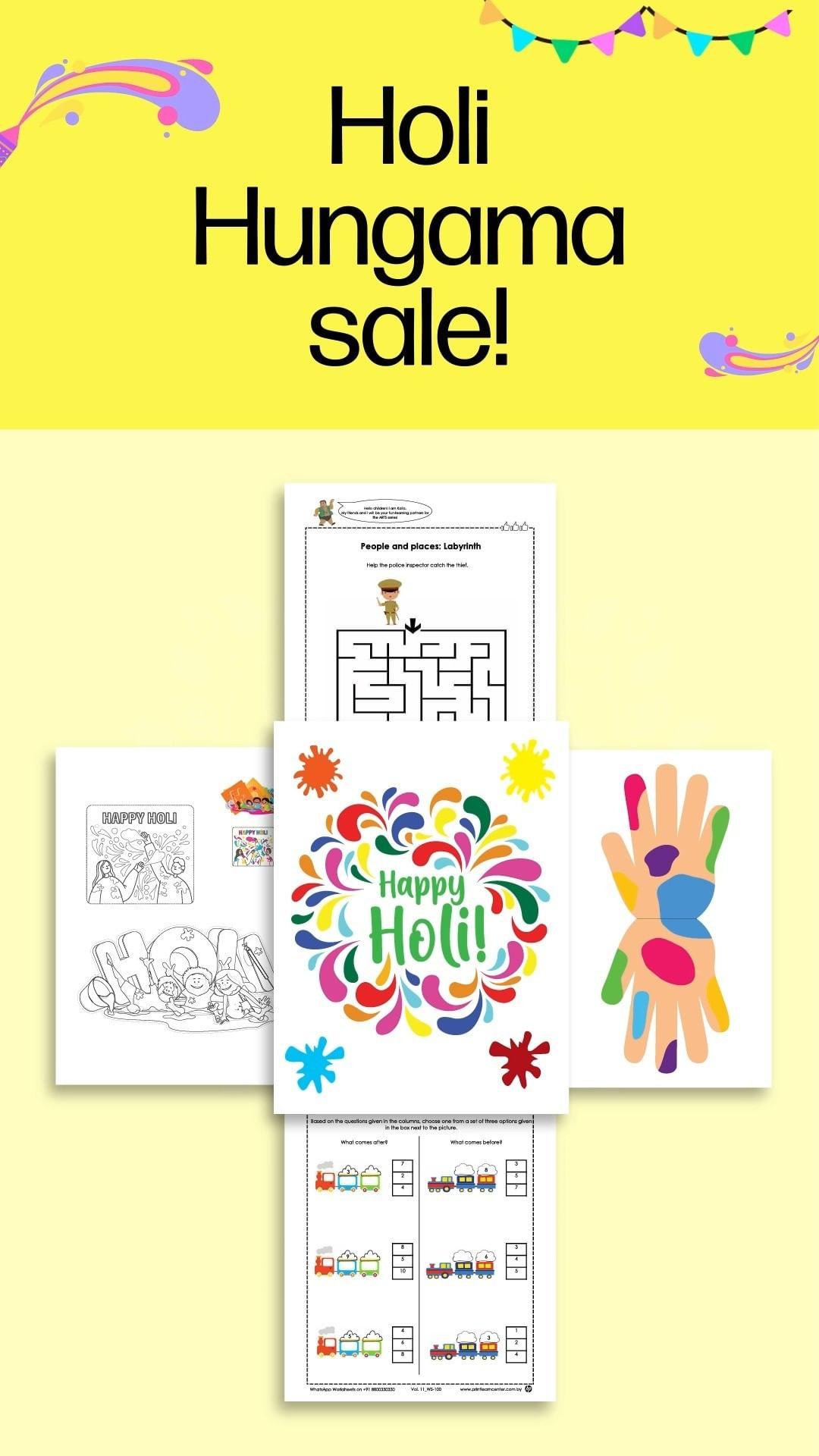 class="content__text"
 Keep the Holi spirit alive with our Holi Hungama Sale! Get 3500+ printable learning worksheets for just Rs. 199 and let your child learn and grow while having fun. The offer is valid from March 3rd to March 13th. Click the link below and subscribe now! http://bit.ly/41J7kUI 
 
