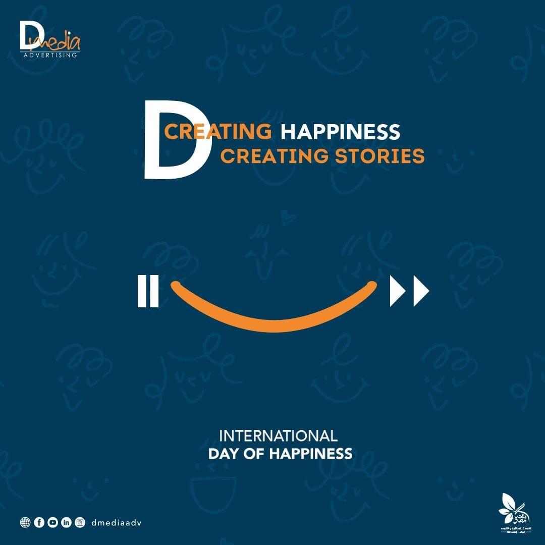 class="content__text"
 We believe that happiness is the most miracle of all, as miracle is not only that we do our work, but also we are happy doing it, and while we create every story, we create happiness.😀✨

Wishing you a bright and happy International Day of Happiness.🥰

 #dmediaadvertaising 
 #internationaldayofhappiness 
 