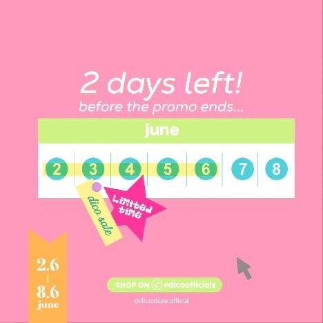 class="content__text"
 2 days left before the sales end!
Tiktok : @dicoofficials 

 #Dicohaircare
 #Dicocosmetics
 #Dicoskin
 #Dicomerchandise 
 