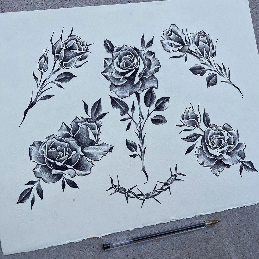 class="content__text"
 Las Vegas !!!!!🌹Available to tattoo🌹 just finished these roses, I felt a bit rushed on this one. It could of been smoother but its a warm up sheet ❤️‍🔥 #ballpointpen #foreveryourstattoolv 
 