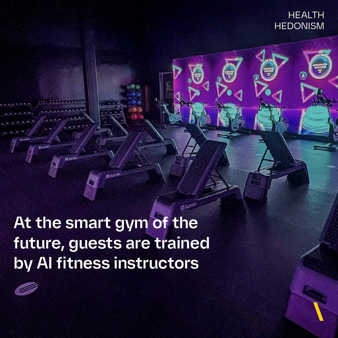 class="content__text"
 When you step into a Lumin Fitness studio, you’re stepping into the future.

The walls of the new-age gym are lined with LED screens that track both the guests’ movements and the gym’s equipment—including dumbbells, medicine balls, skipping ropes, and more. Once members arrive at their designated stations, they pick their AI coach through the gym’s app. There are different options to fit different preferences, like a “warm and positive” trainer named Emma or a tough drill sergeant who goes by Rex. The trainers’ instructions are delivered through headphones and paired with music of your choice.

The hope is that these AI trainers will appeal to people who are too intimidated by actual human trainers, but too unmotivated to hit the gym without any guidance. But don’t think you can get away with slacking off. The sensors allow Lumin’s system to track the number of reps completed and ensure that guests are maintaining proper form throughout their workout.

To make things even more interesting, there’s also a gamification element. Members might be tasked with filling up a virtual basket of balls as they complete sit-ups, for example, or building a virtual block tower while doing burpees. Playing these games allows you to earn points that can be traded in for special perks or discounts.

Although AI is being incorporated into smart mirrors and fitness apps, @lumin.fitness  is the first to integrate the technology into a full-blown smart gym. For those looking to get precise, personalized coaching while still being in a group environment, Lumin’s model could offer just the motivation needed to get moving.

Edge: Health Hedonism
.
.
.
.
.
.
.
.
.
.
.
.
.
 #HealthHedonismBackslash  #luminfitness  #aifitness  #virtualfitness  #virtualworkout  #workoutmotivation  #futureoffitness  #personalizedfitness  #groupexercise  #virtualtrainer  #gymtrend  #gymtrainer 
 