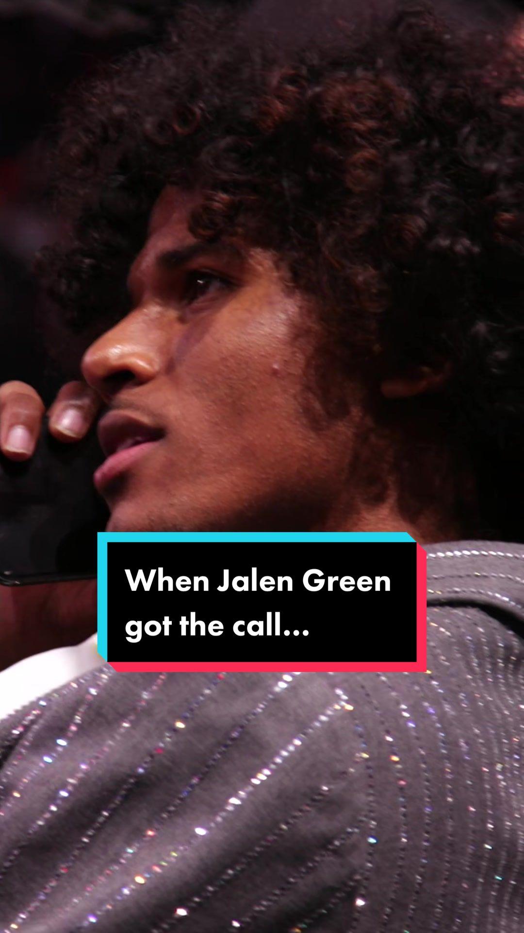 The call that changed @jgfoe life forever🤩#NBADraft