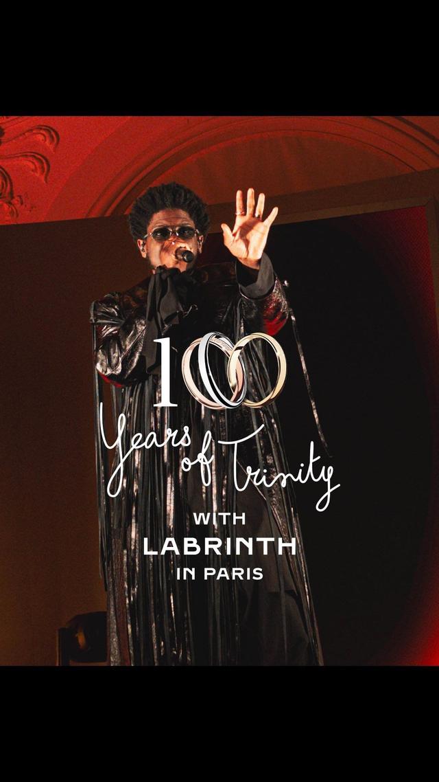 100 Years of Trinity: In Paris, Trinity ambassador @labrinth links the jewelry icon to love and his creative process, before taking to the stage to electrify the atmosphere at the Petit Palais celebration. #Trinity100Celebration #CartierTrinity