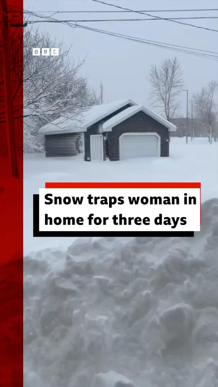 “My whole house is buried.”
 
Pam Leader, a resident of Cape Breton in Nova Scotia, Canada, was snowed in her home for three days.
 
Nova Scotia has been buried under up to 5 feet of snow from a days-long snowstorm, this week.
 
Tap the link in @BBCNews’s bio to read more extreme weather stories.
 
#Snow #ExtremeWeather #NovaScotia #BBCNews