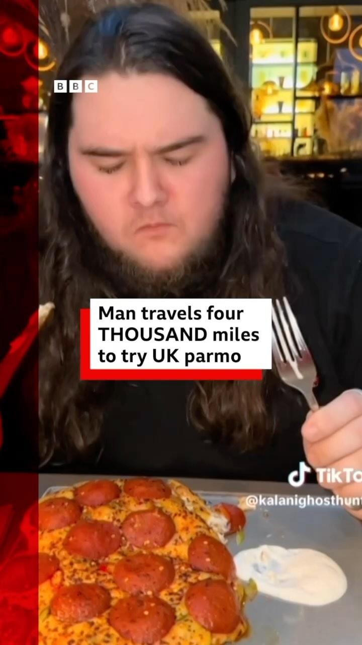 How far would you travel for food? 
 
A TikTok food critic travelled 4,000 miles from Nashville, Tennessee, to rate a UK delicacy.

Kalani Smith travelled to Teeside for its famous parmo - a fried breadcrumbed piece of pork or chicken, slathered with ‘bech’ (béchamel sauce) and cheese.

The verdict? 10/10, Kalani said.

Tap the link in @BBCNews’s bio to read what else Kalani said about the dish.

#Parmo #Food #BBCNews
