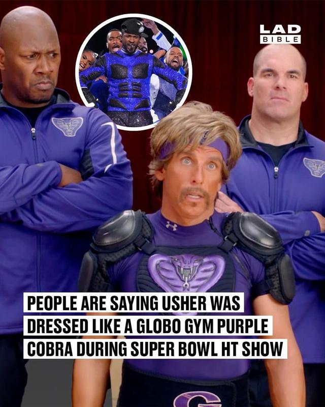 Ludacris and Usher are clearly Dodgeball fans… 

We are the Globo Gym Purple Cobras, and we will, we will, ROCK YOU! 🐍😂

SWIPE ACROSS 👉
