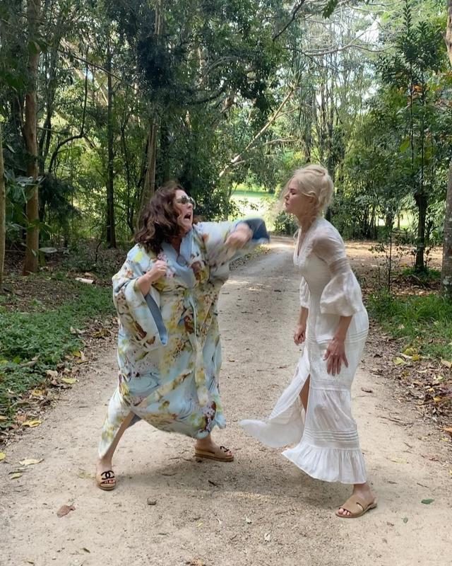 Sometimes things get super weird in a bamboo forest. @9strangershulu premieres TODAY on @hulu 🧘🏻‍♀️!!