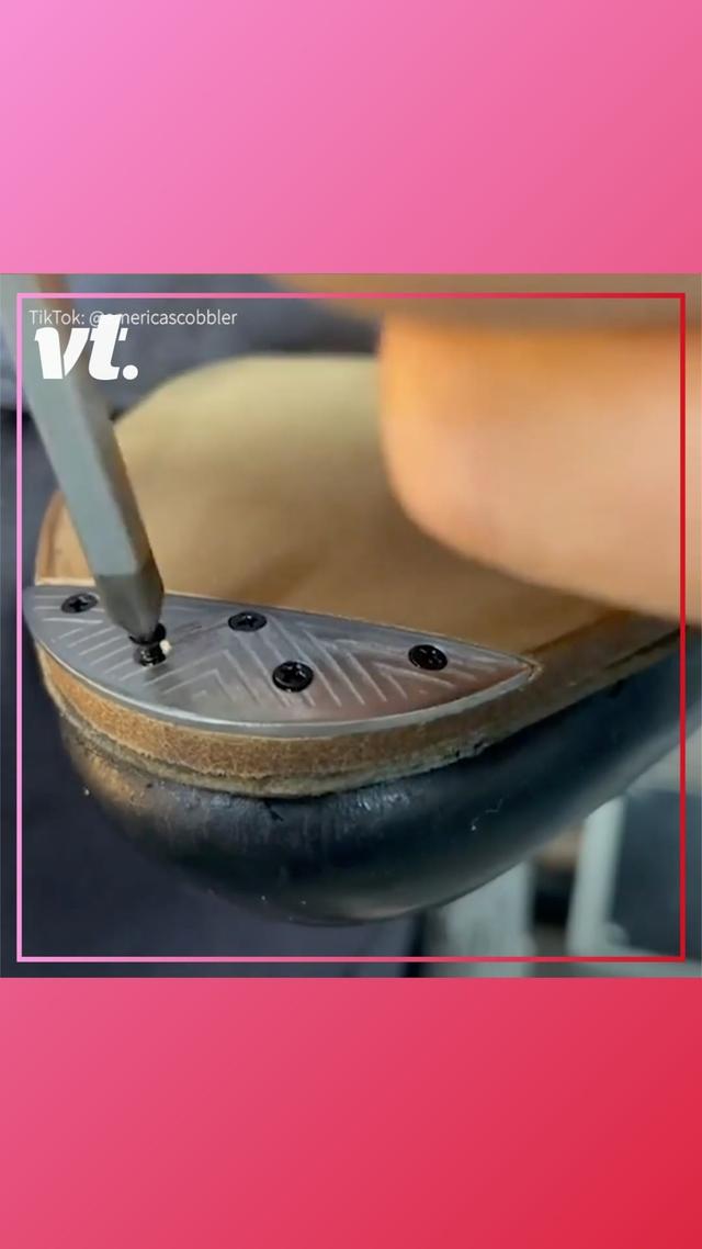 This cobbler does a brilliant job of repairing shoes! 🙌