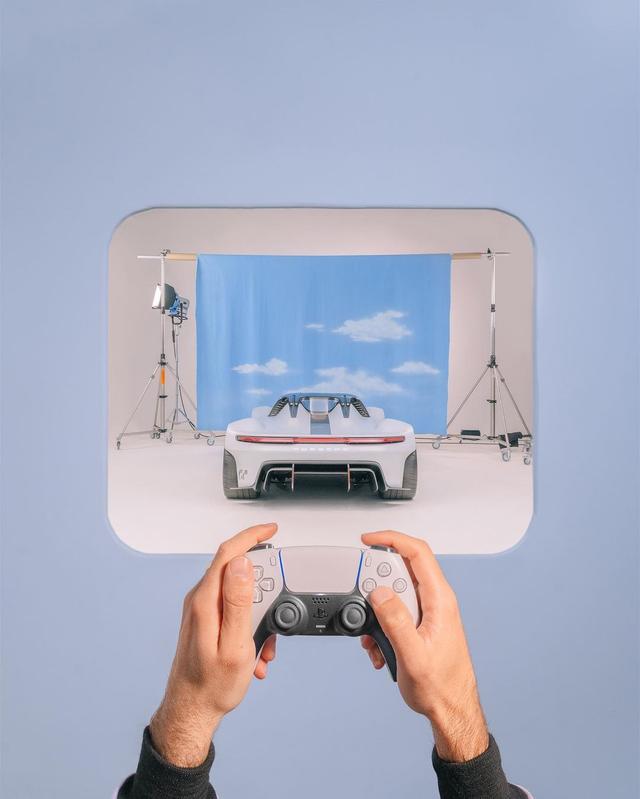 A sunny day in the studio with the Porsche Vision GT. The car developed uniquely for a virtual world jumps into reality, as the race track paddock is reimagined through pastel tones, surreal setups and an intriguing landscape.

#PorscheVisionGT #Porsche @porsche