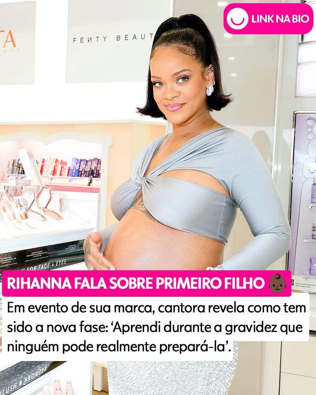 
 Rihanna (@badgalriri) está mais on do que nunca em sua versão mãe! 🤰🏾 A cantora revelou como tem sido sua experiência na gravidez do primeiro filho, na comemoração da inserção de sua marca de cosméticos nas lojas norte-americana Ultra Beauty. Riri, que deve vir ao Brasil acompanhar o namorado, @asaprocky, no #Lollapalooza, abriu o coração sobre os sentimentos dessa fase e até sobre o guarda-roupa de grávida; confira no link da bio! #TudoMais • #LollaNaGlobo 
 