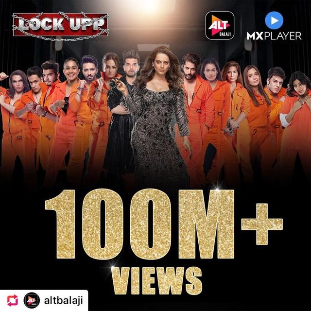 
 Lock Up crosses 100million views
- only reality show to achieve this feat in record time of 19 days
- Highest watched reality show on Indian OTT space
Enough said 
JAI MATA DI 
 