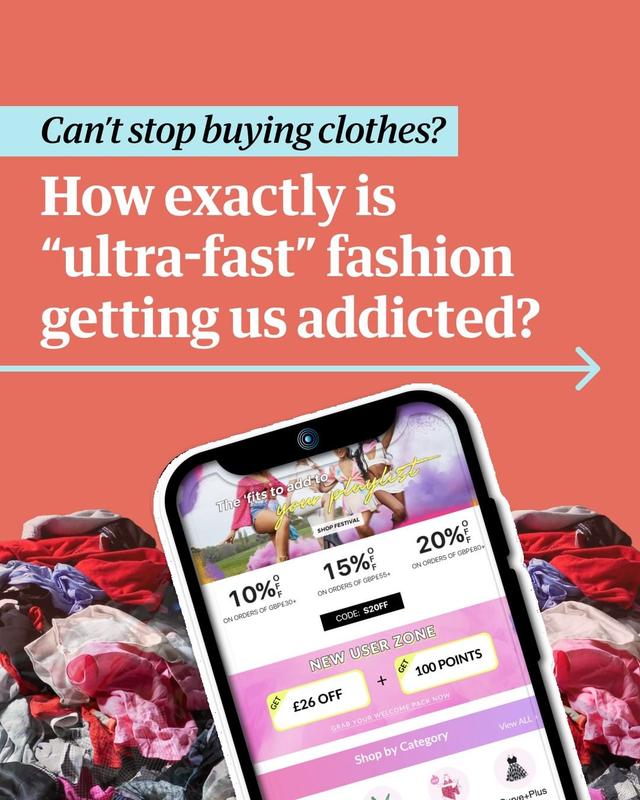 
 Been tempted to buy clothes from a sponsored ad while scrolling? Gone on a fashion retail website to buy something then ended up buying 10 because of a flash sale? You’re not alone.

"Fashion, especially the cheap kind, is addictive," says journalist and ethical fashion advocate @zainab.slow.fashion.

Now brands like Shein – which recently overtook Amazon as the most downloaded shopping app in the US last year – are speeding up the pace of fast fashion with lower-quality, cheaper clothing, this new type of "ultra-fast" fashion is making the cycle of buy, wear, throw away and repeat all the more difficult to escape.

"Ultra-fast fashion is fast fashion, but with faster production, faster trend cycles and faster disposal," says Mahmood.

And these shopping habits aren’t without consequences.

“This dominant model of fashion is untenable”, says Dilys Williams, director of @sustfash. While acknowledging that the biggest customer base for this industry are people with substantial disposable income rather than those on low income, she calls these clothes “environmentally and socially destructive”.

In response to claims last year that its fashion business is unethical and unsustainable, a spokesperson for Shein said the company "is one of the only large retailers that orders 100 pieces or less for new products to help eliminate dead stock - which makes up 10% of the carbon emissions across the entire supply chain for the apparel industry. Shein is fully committed to upholding high labor standards across the entire supply chain and to improving the lives of workers in the global supply chain by supporting national and international efforts to end forced labor.”

Mahmood argues that while Gen Z consumers are not to blame for ultra-fast fashion, where possible, they should hold brands accountable for their harmful practices.

So how exactly are these companies getting us hooked? And what can we do about it?

To find out about tactics being used – and how to break the habit - swipe across ... and if you want to learn more, click the link in bio for our full podcast charting the rise of Shein.

 #fastfashion #shein #fashionaddict #fashion #sustainability #haul 
 