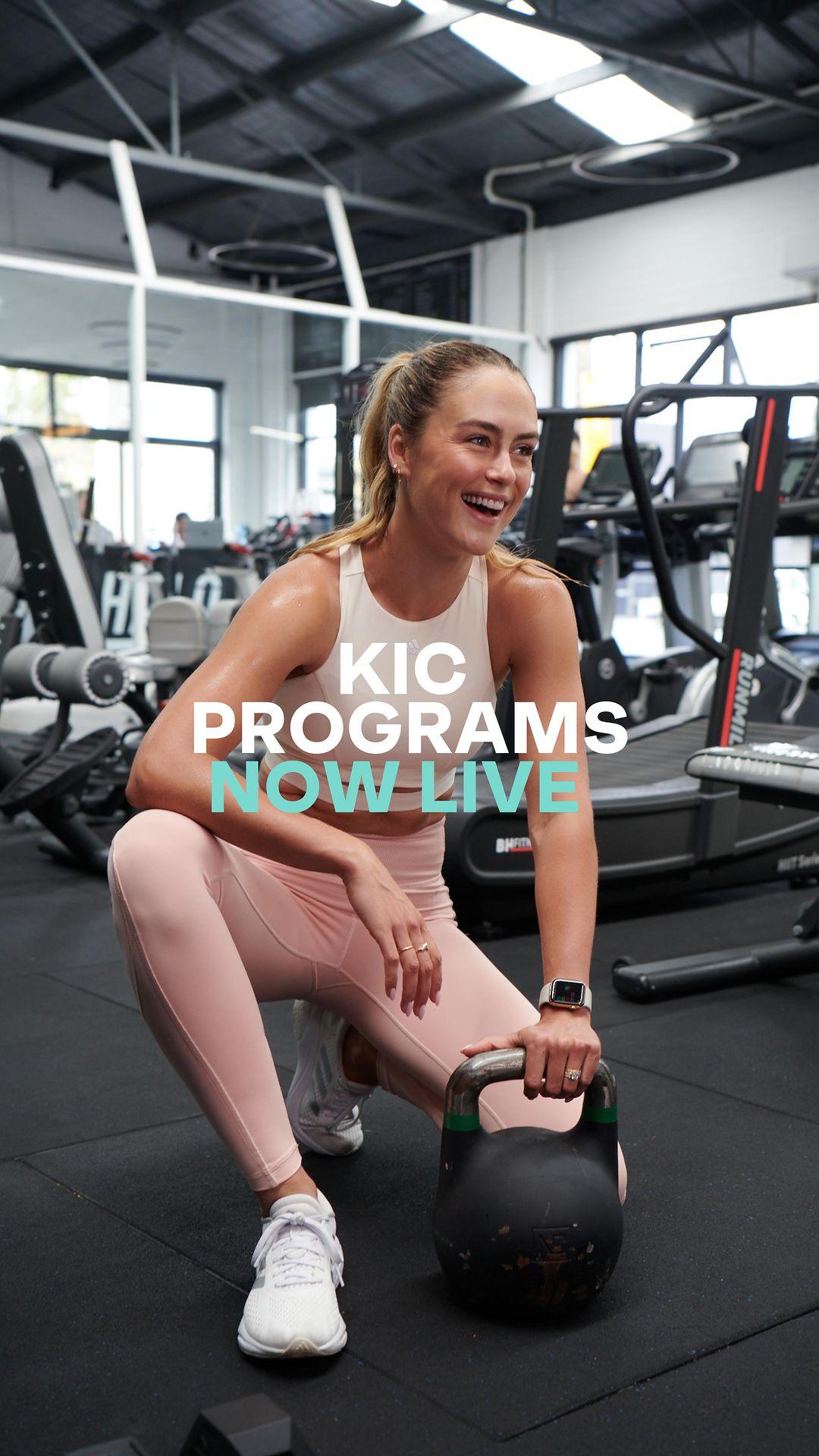 class="content__text"
 Our brand new KIC Programs are now live! 

Are you ready to level up your fitness and achieve your goals in 2023? Steph will show you how! 

Our progressive KIC Programs are tailored to all fitness levels and are sure to fire up your workout routine, so you can workout at home or at the gym with confidence. 

These Programs include 3, 4 and 5 day training options per week, they will take your fitness to the next level and improve your strength and endurance, with Steph by your side every step of the way.

Choose your level:

👉KICSTART: 4 Week Program
Beginner level
👉KICFIT: 8 Week Program
Intermediate level 
👉KICPRO: 12 Week Program
Advanced level
👉Equipment Free: 4 Week Program
Beginner level

Plus, KICBUMP Prenatal program for expecting mums. 

What will you achieve?
-Improved strength &amp; endurance
- Positive habits to keep you motivated, accountable and focused on your goals
- Confidence to workout at the gym
- Improved form through educational content
- A sense of accomplishment by challenging yourself

Head to the link in our bio to get started with a KIC program today! Not a subscriber, join today and start your 7 day free trial. #KIC #KICprograms #fitness #workout 
 