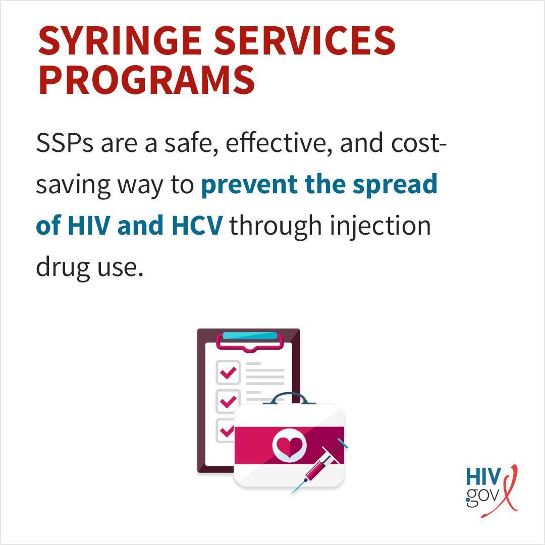 class="content__text"
 Syringe Services Programs ( #SSP) are a key method to address the opioid crisis in the United States &amp; prevent spread of infectious diseases (like #HIV) through injection drug use.

SSPs protect the public &amp; first responders by facilitating the safe disposal of used needles &amp; syringes. They are safe, effective, &amp; cost saving.

Learn more about SSPs at HIV.gov (link in bio) 
 